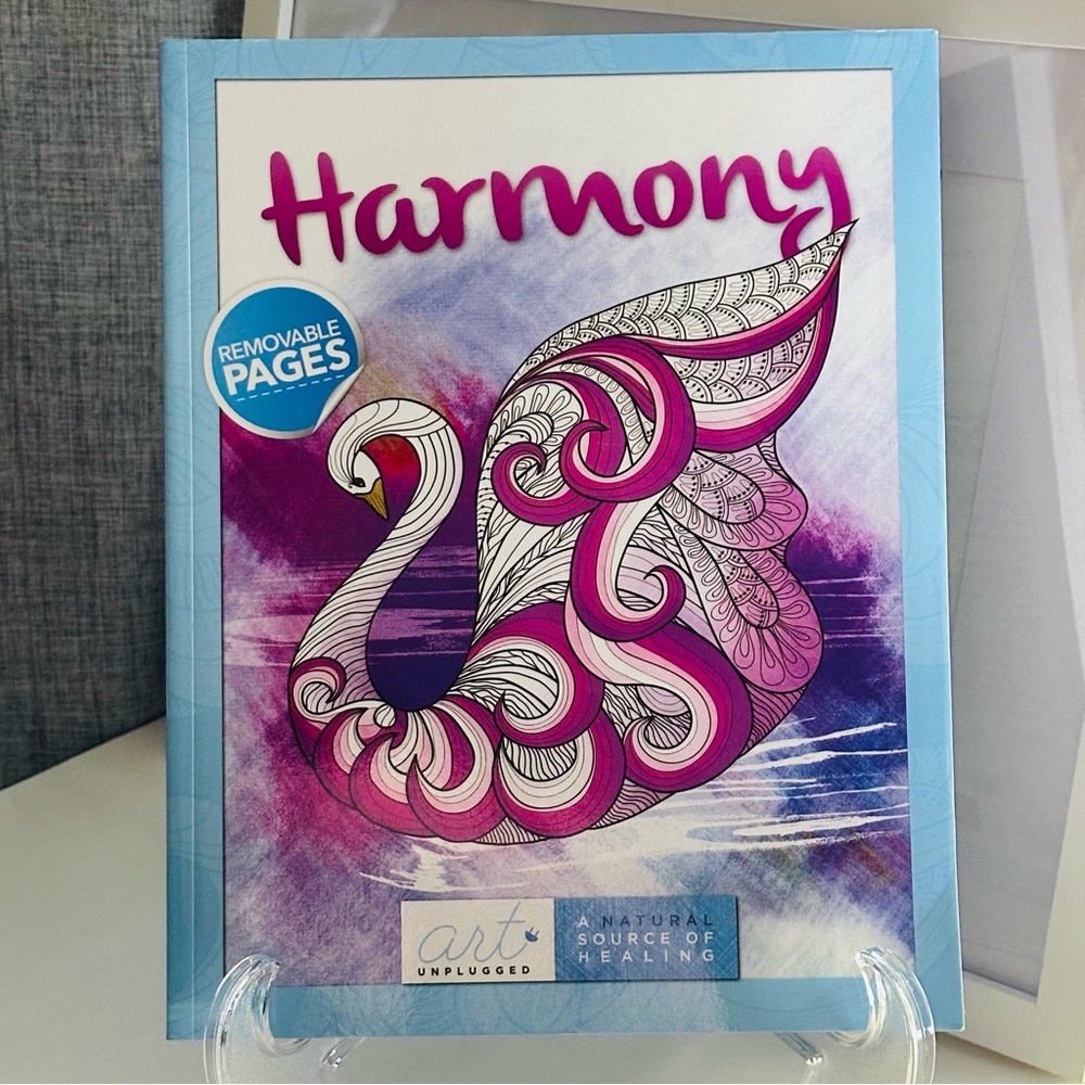 Art Unplugged Harmony Adult Coloring Book Paperback